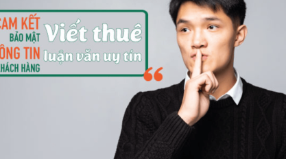 Nhận Viết Luận Văn Theo Yêu Cầu